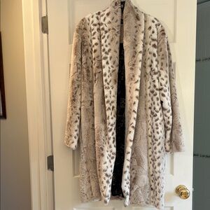 Johnny Was Faux Fur Jacket Size M